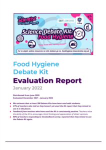 Food Hygiene Debate Kit Evaluation Report 2022 Cover